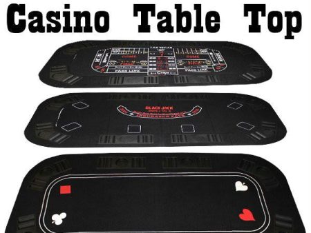 3-In-1 Poker & Casino Folding Table Top Fashion